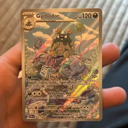 Pokemon Garbodor SV04: Paradox Rift Full Art Holo Illustration Rare 204/182 - Image 1