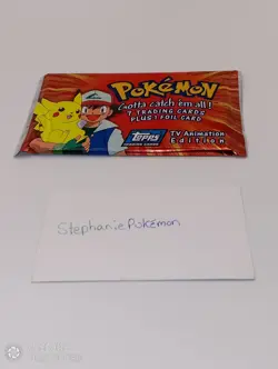 Pokemon Topps Tv Animation Series 1999 RED LOGO Factory Sealed ( Relisted ) - Image 1