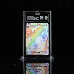 2020 Pokemon SWSH Champion's Path 074/073 Charizard VMAX FA SR TAG 10 (988) - Image 1