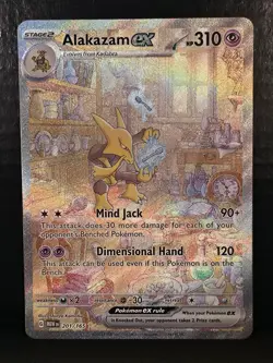 Alakazam ex 201/165 Sv: Scarlet & Violet Pokemon 151 A - Image 1