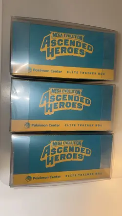 Lot of (3) Pokemon Center Ascended Heroes PC Elite Trainer Boxes SEALED PC ETB - Image 2