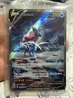 Suicune V GG38/GG70 Crown Zenith Galarian Gallery Ultra Rare Full Art Holo - Image 1