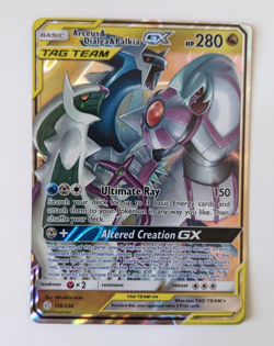Pokemon: Arceus & Dialga & Palkia GX 156/236 Sm-Cosmic Eclipse Holo. LP - Image 1