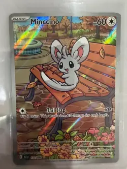 Minccino 152/086 Holo Illustration Rare Pokemon TCG Black Bolt - Image 1