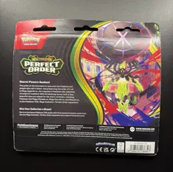 Pokemon TCG Perfect Order 3 Pack Blister Chikorita Promo ME03 Sealed New - Image 2