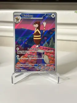 Pokemon Watchog 153/086 Illustration Rare Sv: White Flare Full Art NM - Image 1