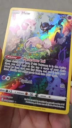 Pokemon TCG Mew GG10/GG70 Crown Zenith Galarian Gallery Full Art Ultra Rare Holo - Image 2