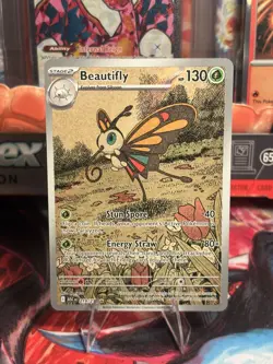 Pokemon TCG Beautifly 219/217 Ascended Heroes Illustration Rare IR NM - Image 1