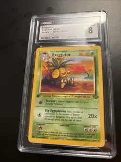 Exeggutor Pokemon 1999 First Edition CGC 8 Jungle Set - Image 1
