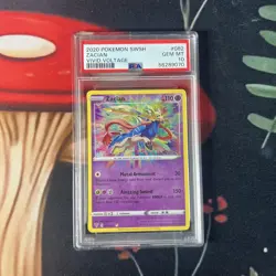 2020 Pokemon TCG Zacian 082/185 PSA 10 HOLO POKEMON Vivid Voltage SWSH Amazing - Image 1