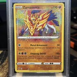 Pokemon TCG: Zamazenta 102/185 Swsh04: Vivid Voltage Holo PSA 10 - Image 2