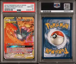 Moltres Zapdos Articuno GX 44/68 Hidden Fates Ultra Rare Holo PSA 10 Pokemon - Image 2