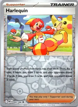 Harlequin 083/086 Uncommon White Flare Pokemon Reverse Holo NM - Image 1