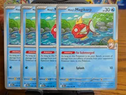 Pokemon TCG Destined Rivals Misty's Magikarp 048/182 x4 Playset - Image 1