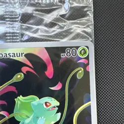 Pokemon Bulbasaur 133/132 Stamped Sealed Basic 80 HP Illus Rare - Image 4
