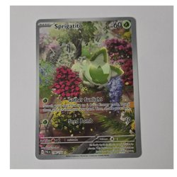 Pokemon TCG Sprigatito 196/193 SV02 Paldea Evolved IR Holo Eng 2023 60HP - Image 1
