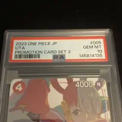 2023 ONE PIECE JAPANESE OP01-005 -UTA- #011 UTA PSA 10 Promotion Card Set 3 - Image 3
