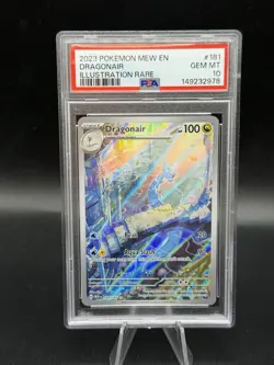 Pokemon Card Dragonair 181/165 Scarlet & Violet 151 Illustration Rare PSA 10 GEM - Image 1