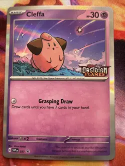 Pokemon Card Cleffa 037 Black Star Promo STAMPED - Image 1