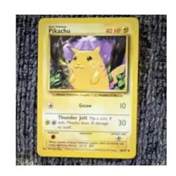 Pikachu Base Set 58/102 40 HP 1999 Thunder Jolt English Pokemon TCG Card - Image 1