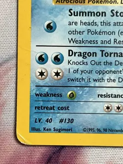 Giovanni's Gyarados 5/132 Holo Unlimited English Gym Challenge Pokemon Card HP+ - Image 5