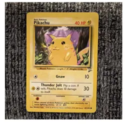 Pikachu 087/130 Base Set 2 Regular Common 40 HP Basic English Pokemon TCG Card - Image 1
