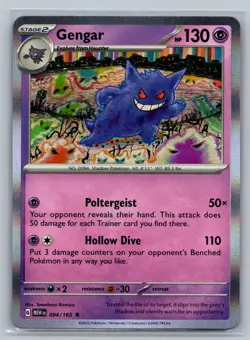 Gengar SV: Scarlet & Violet 151 #094/165 Rare,Holo Pokemon Card - Image 1