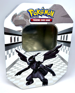 2011 Pokemon TCG Black & White Legends Zekrom EX - EMPTY POKEMON CARD TIN ONLY - Image 1