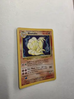 vintage 1999 Pokemon Base Set Ninetales holographic card, numbered 12/102 - Image 3