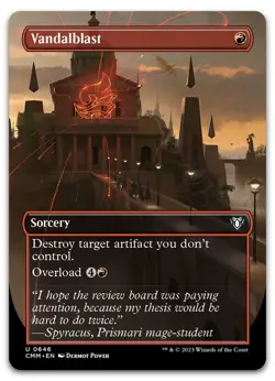 Vandalblast (Borderless) #646 (NM) Commander Masters CMM Magic MTG - Image 1
