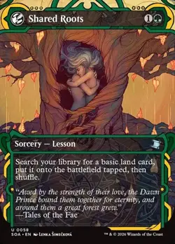 Shared Roots - Foil Extended Art SOA NM MTG - Image 1