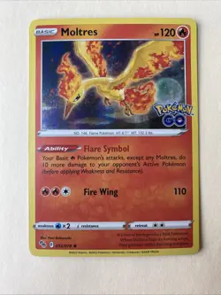 ⚡Zapdos 🔥Moltres ❄Articuno - Pokemon GO LEGENDARY BIRDS HOLOS 3 Card Set - NM - Image 4