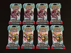 Pokemon 8 Sealed Journey Together Sleeved Booster Pack Lot, Unopened Packs - Image 1