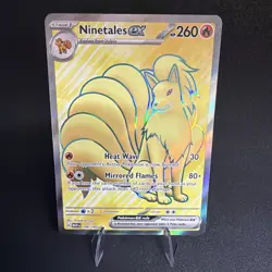 Ninetales ex 186/165 Scarlet & Violet 151 Hyper Rare Gold LP Pokemon - Image 1