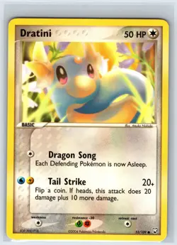 Dratini 53/109 Common Team Rocket Returns Pokemon Lightly Played - Image 1
