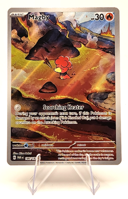2023 Pokemon Paradox Rift Illustration Rare Magby #186/182 Holofoil ILLUS - Image 1