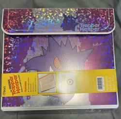 Mead Pokemon Gengar Binder 9-Pocket Acid-Free Trapper Keeper Purple 2022 - Image 1