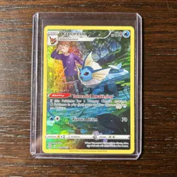Pokemon TCG: Vaporeon TG02/TG30 Swsh09: Brilliant Stars Trainer Gallery Holo - Image 1