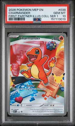 Charmander 038 - Pokemon First Partner Illustration Series 1 Promo - PSA 10 - Image 1