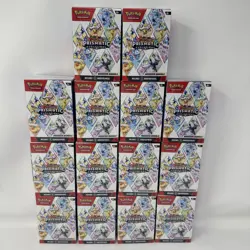 Lot Of 14 Pokemon TCG Scarlet & Violet Prismatic Evolutions Booster Bundle Boxes - Image 1