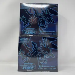 Sealed Brand New 2x Lot of Pokemon Center Phantasmal Flames Elite Trainer Boxes - Image 1