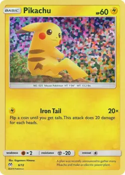 Pikachu - 6/12 Promo Holo McDonald's Promos 2019 006/012 MP Pokemon TCG - Image 1