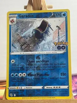 Garados 022/078 Reverse Holo Pokemon GO Deutsch NM Pokemon - Image 1