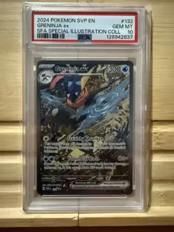 2024 POKEMON SVP EN-SV BLACK STAR PROMO #132 GRENINJA EX PSA 10 - Image 1