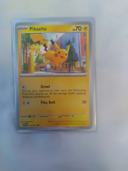 Pokemon TCG Pikachu Scarlet & Violet: Paldean Fates 018/091 Regular Common - Image 1