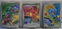 Pokemon First Partner Illustration Collection Series 1 Kanto Gen 1 Starters Set - Image 1