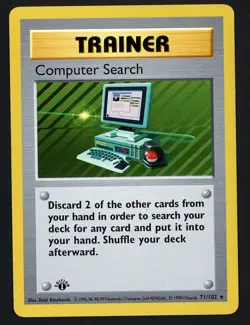 Computer Search MP 71/102 - 1st Edition Base Set Shadowless - Pokemon 1999 - Image 1