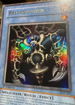 Yu-Gi-Oh! 1996 Relinquished SDP-001 1st EDITION vintage - Image 1