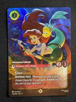 Ariel - Adventurous Collector Enchanted 232/204 Disney Lorcana Fabled Holo - Image 1