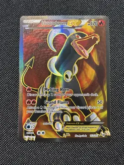 Pokemon TCG Houndoom EX Full Art Holo Ultra Rare Card 153/162 XY Breakthrough - Image 1